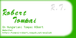 robert tompai business card