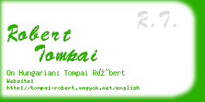 robert tompai business card